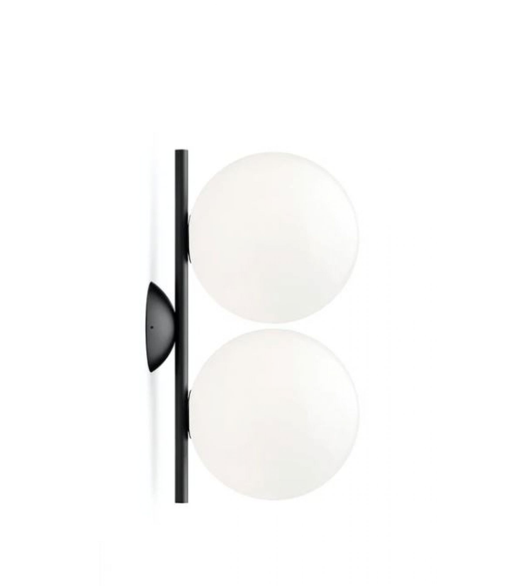 IC Lights C/W1 Double Applique / Plafonnier Flos Noir