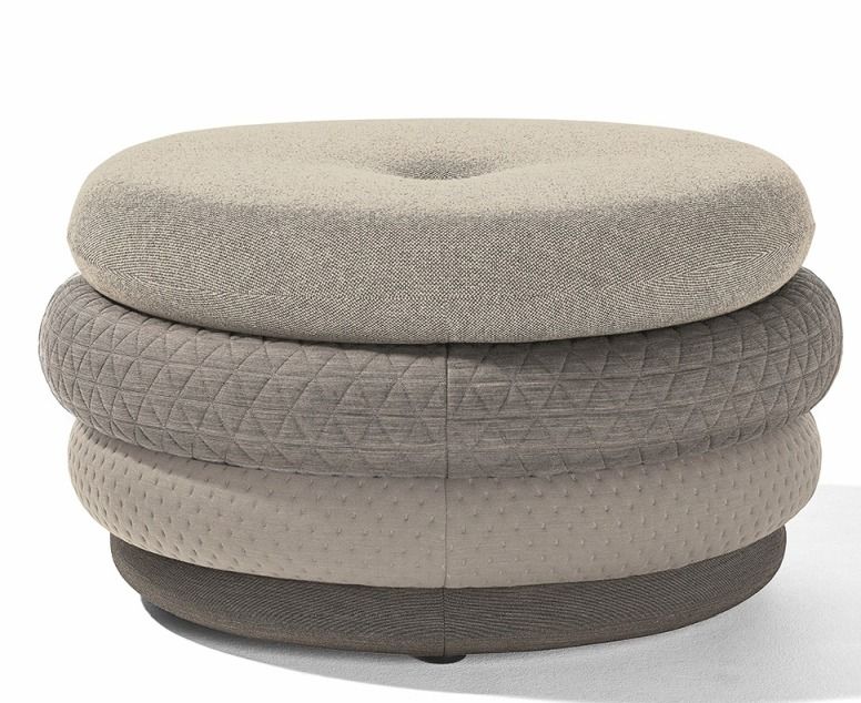 Fat Tom Pouf Lounge - Tabouret sans pieds Richard Lampert Beige