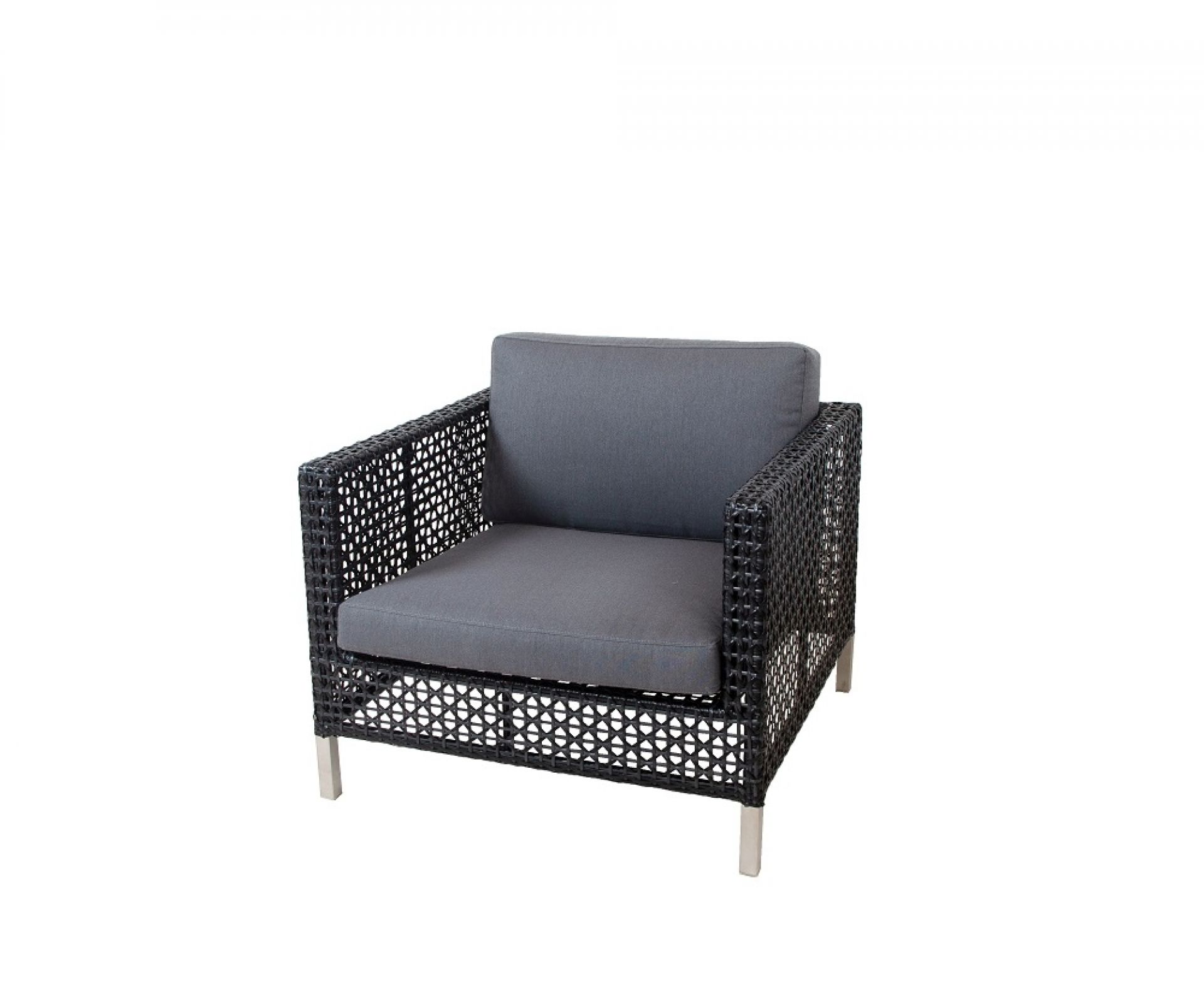 Fauteuil de salon Connect Outdoor avec coussin d'assise gris Cane-Line OFFRE SPECIALE
