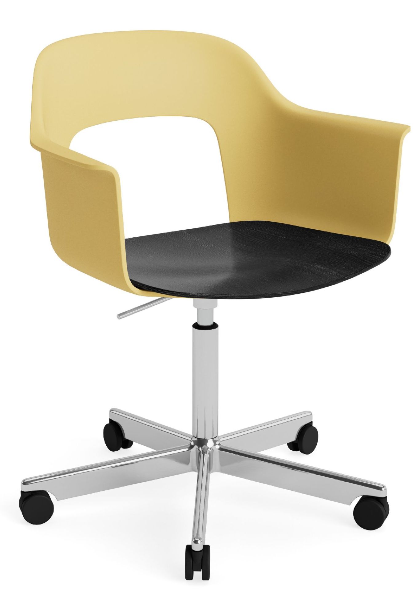 Layout Armchair 242 Fauteuil 4 pieds en étoile Vérin à gaz avec fonction pivotante Hay