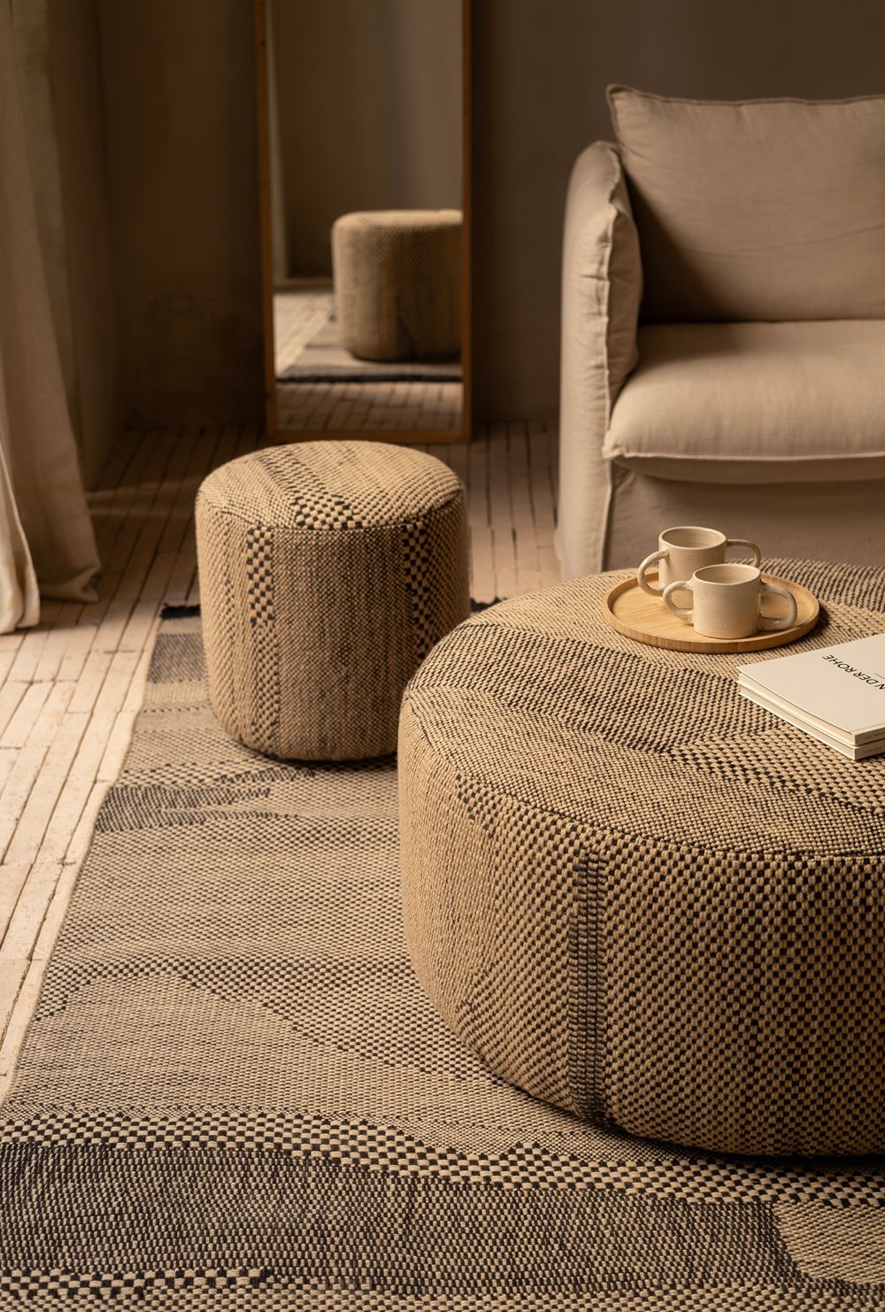 Wabisabi Pouf Tabouret Nanimarquina