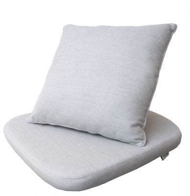 Assise Jeu de coussins pour la chaise Moments Outdoor Cane-Line Natté gris clair