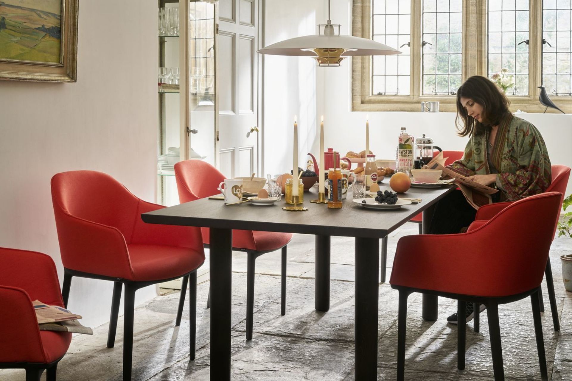 Softshell Chair pied à quatre pattes Chaise Vitra