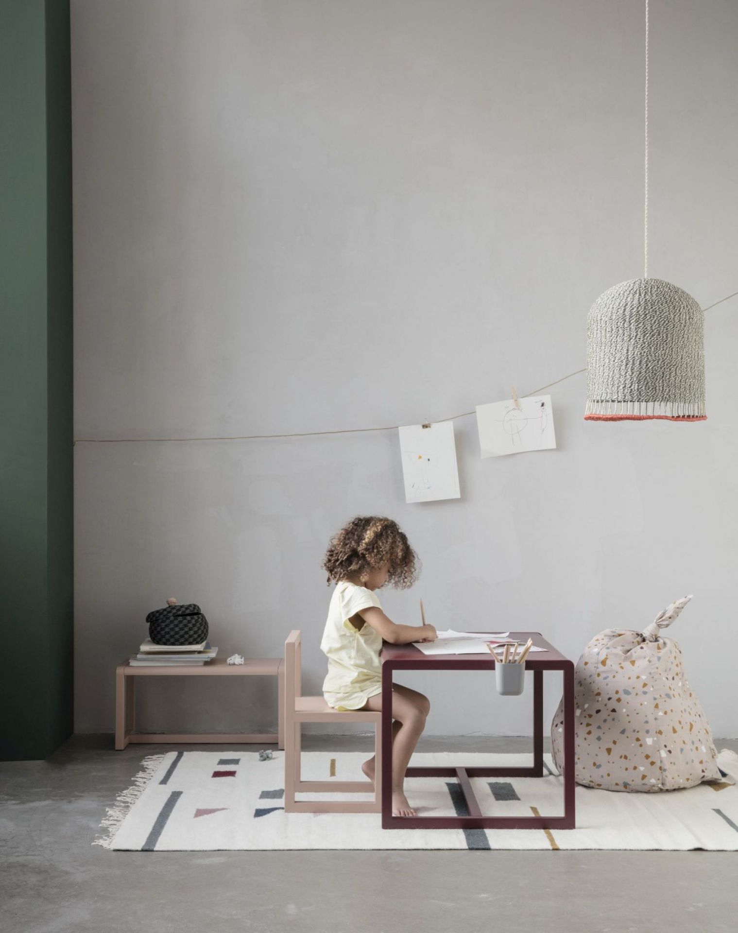 Little Architect Table Table Rose Ferm Living OFFRE SPECIALE