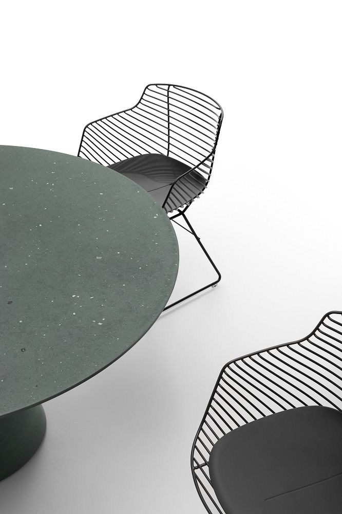 Flow Filo SLIM Indoor/Outdoor Chair Chaise piètement traîneau MDF Italia 