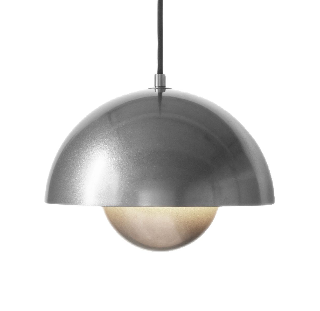 Suspension VP1 Flowerpot, édition anniversaire « Pewter » d'AndTradition