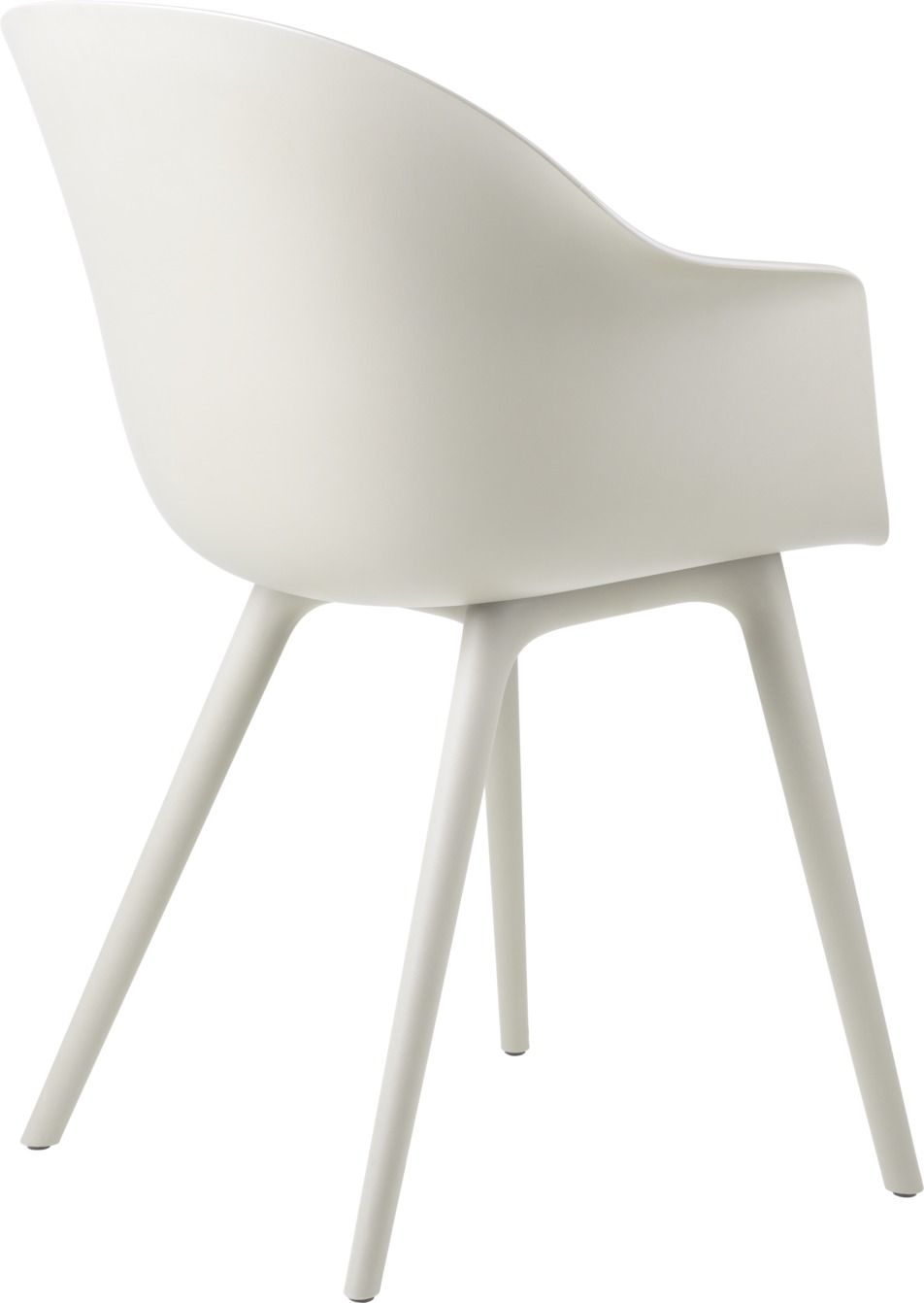 Bat Chair Chaise de salle à manger d'extérieur Alabaster White Gubi
