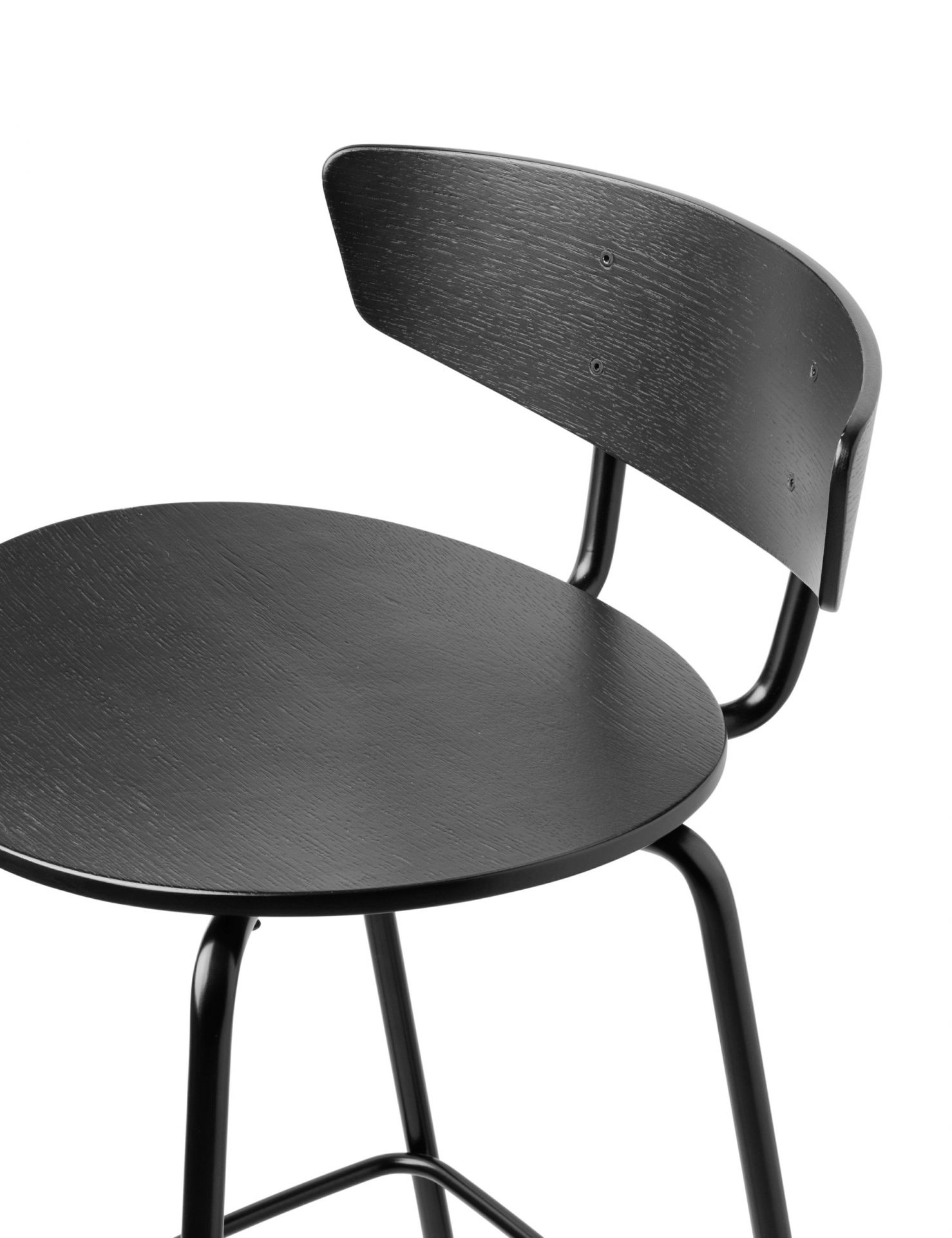 Herman Chaise de bar noir Ferm Living