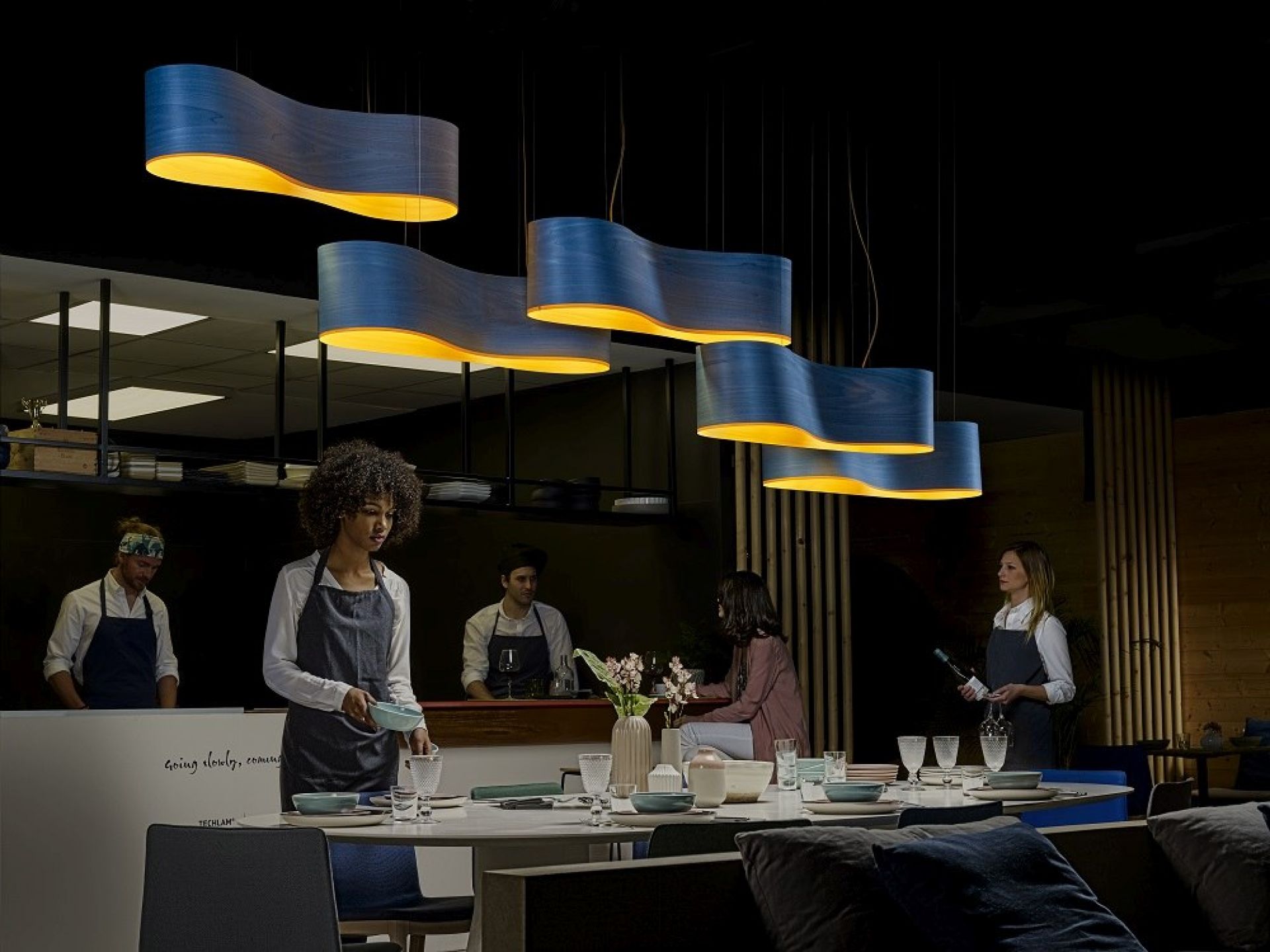 New Wave Suspension Lampe pendentif LZF Lamps