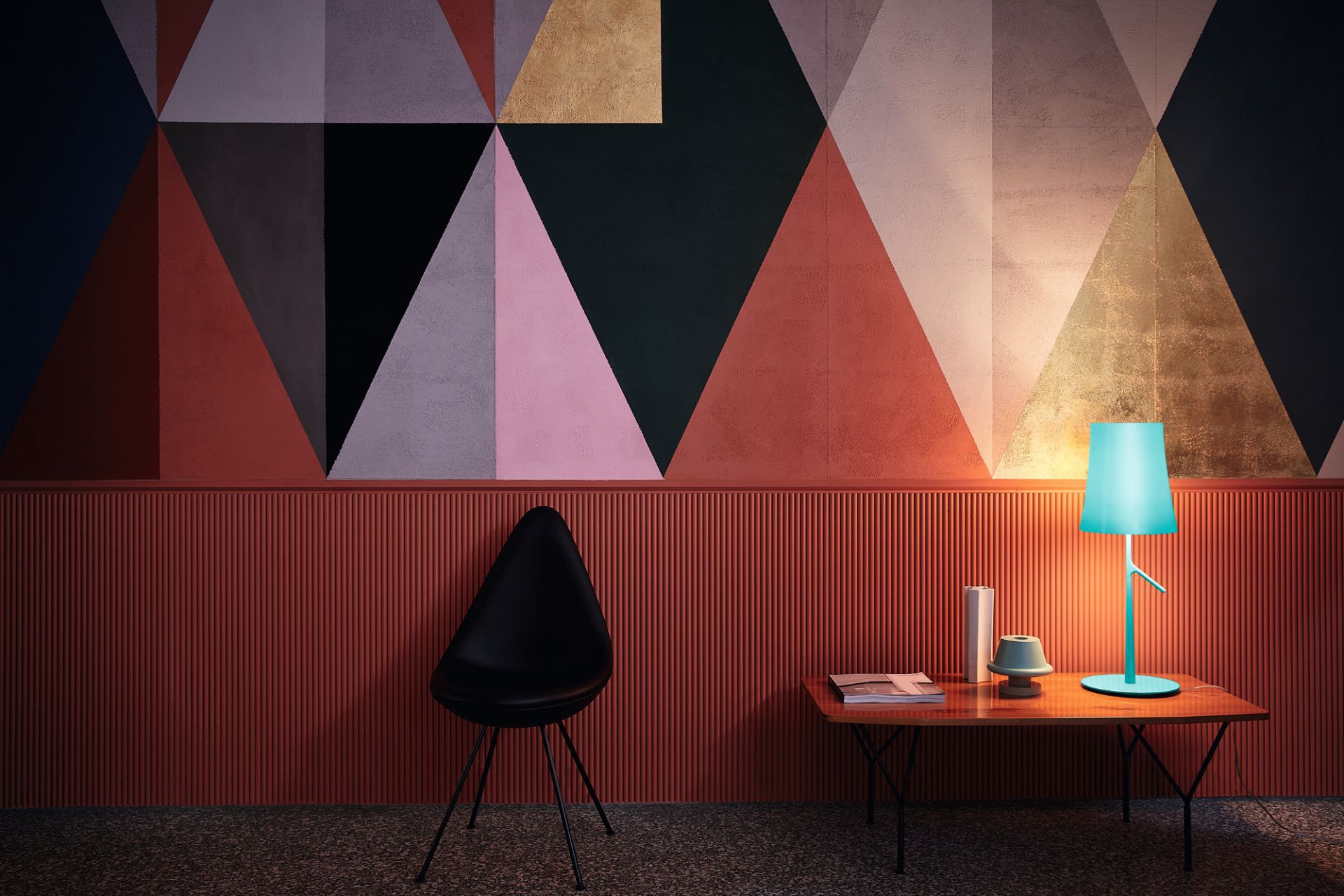 Birdie Grande LED Lampe de table Foscarini Graphite
