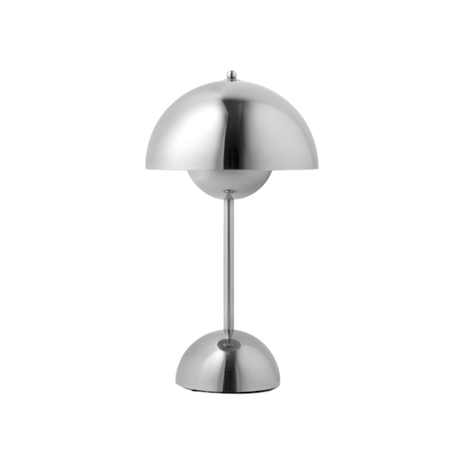 Flowerpot VP9 Portable Lampe à batterie / Lampe de table avec USB AndTradition Chromé