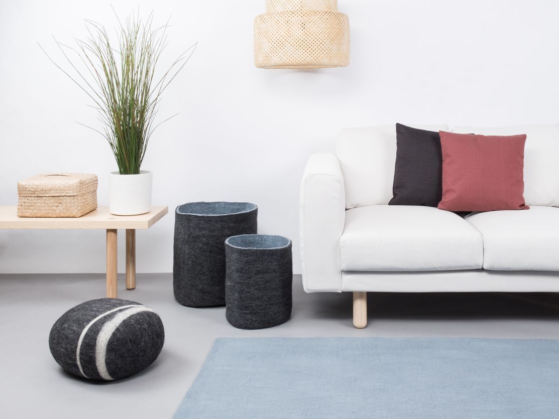 Mono Rectangulaire Tapis en feutre 180 x 260 cm myfelt