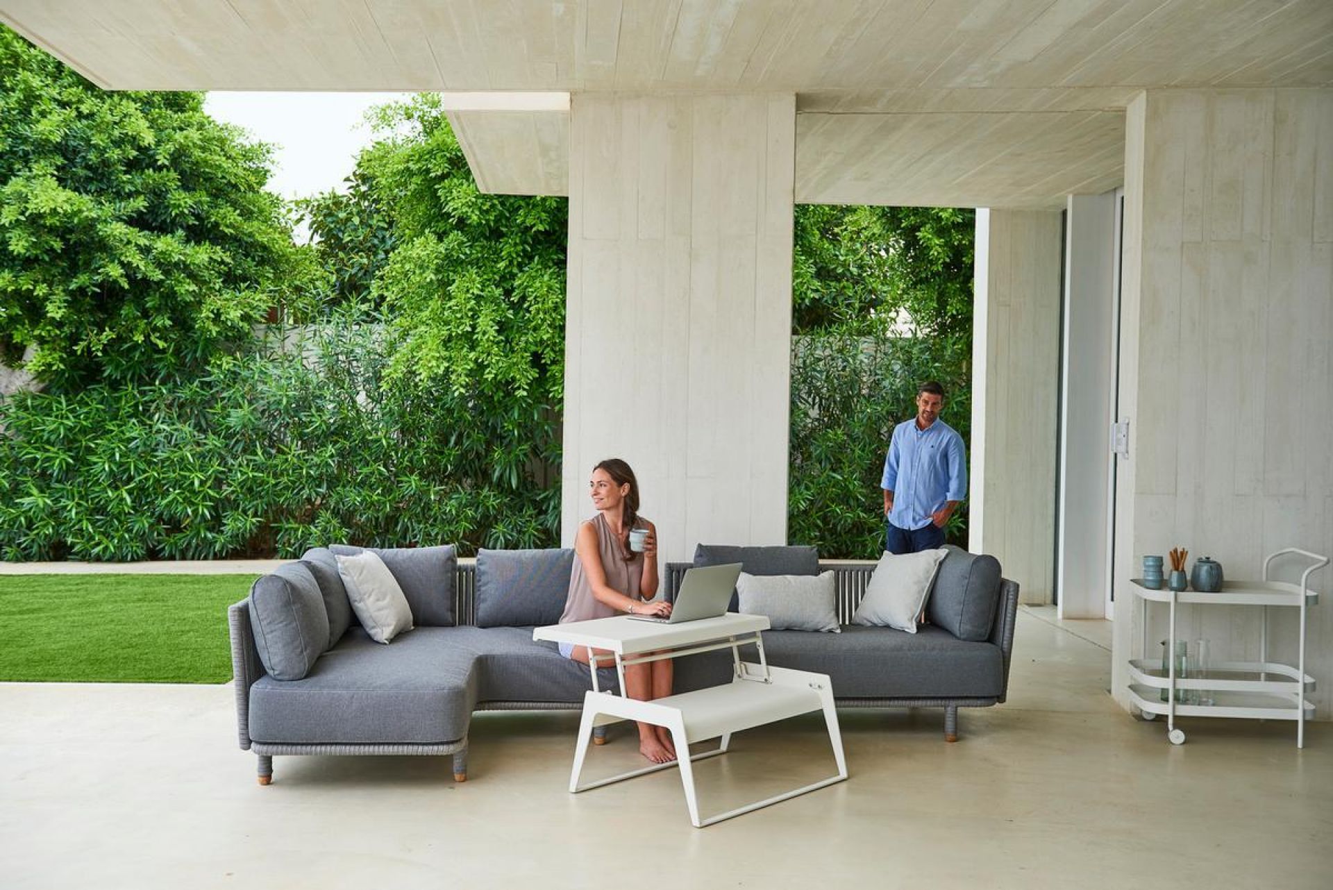 Moments Outdoor canapé 2 places gauche Cane-Line