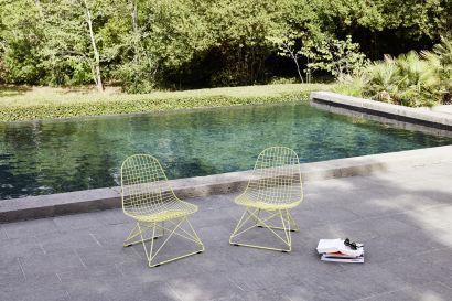 LKR Wire Chaise sans rembourrage monotone vert d'eau Vitra OFFRE SPECIALE