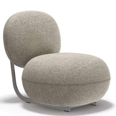 Copper Lounge Chair fauteuil structure en acier inoxydable NORR11