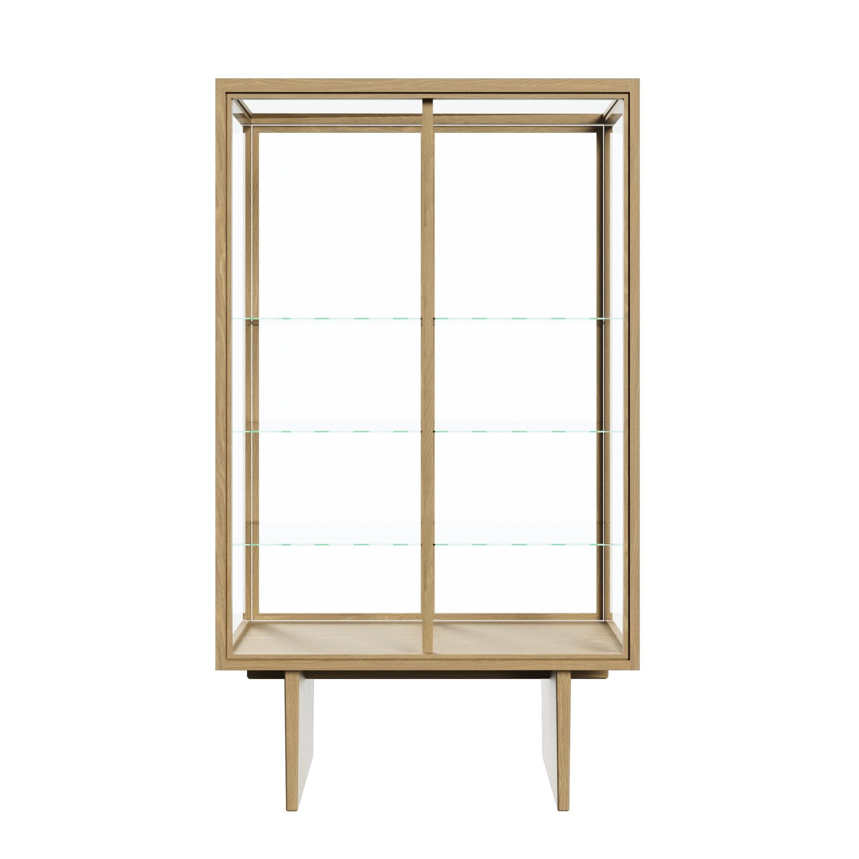 Private Vitrine placage en chêne teinté clair Gubi