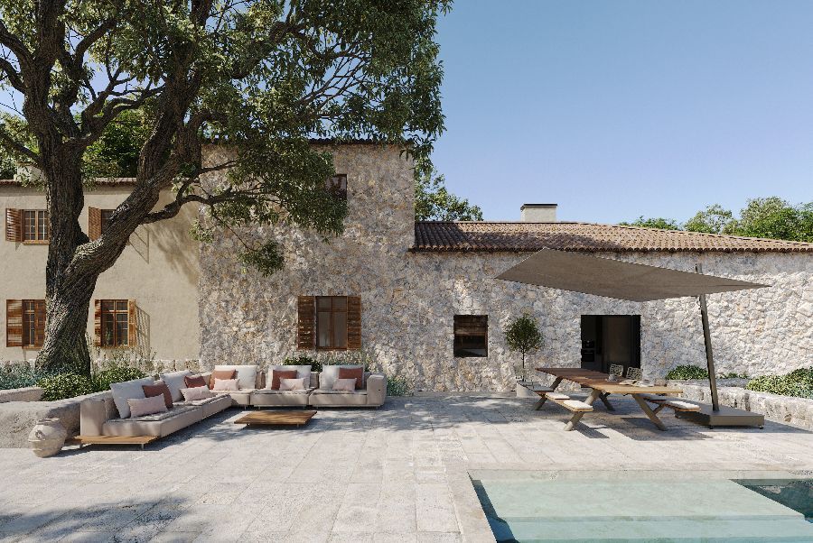 Table et banc Panigiri Picnic Combi Outdoor Extremis