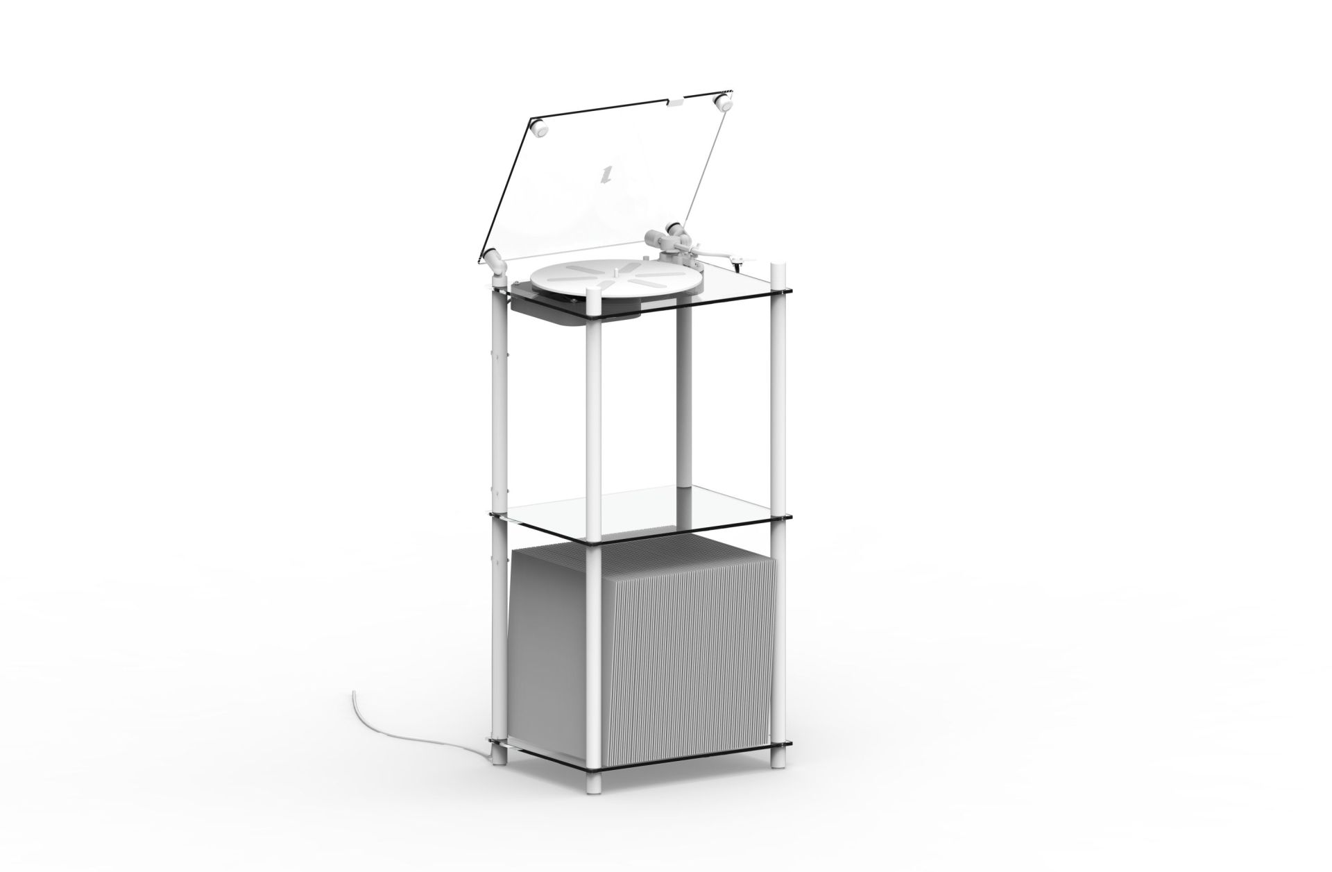 Table tournante transparente Transparent