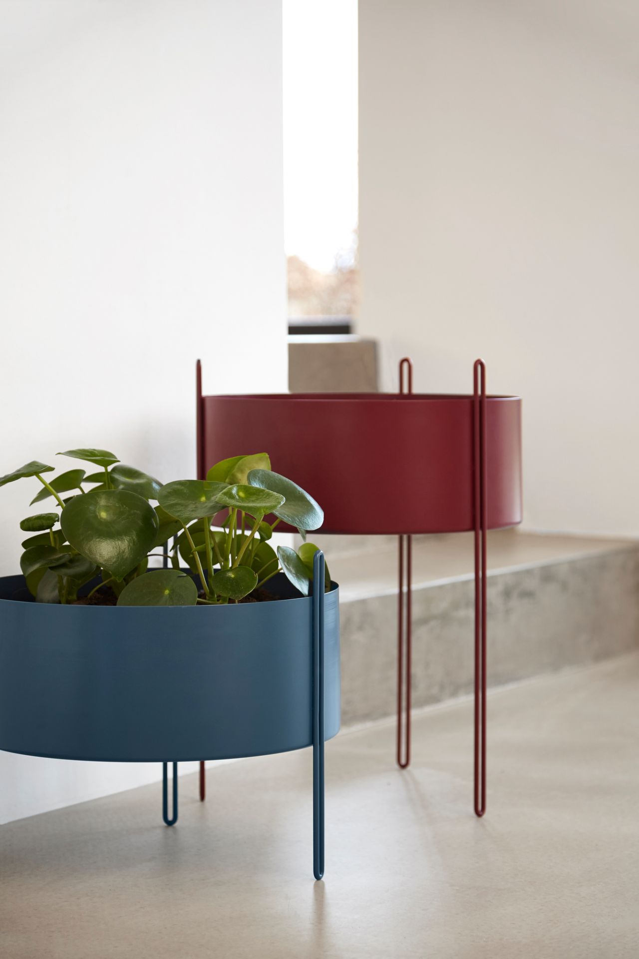 Pidestall Jardinière Grand Taupe Woud