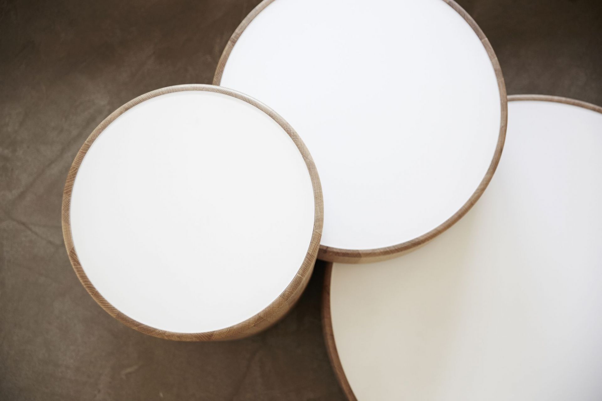 Levels Coffee Table chêne naturel huilé - verre blanc PER/USE