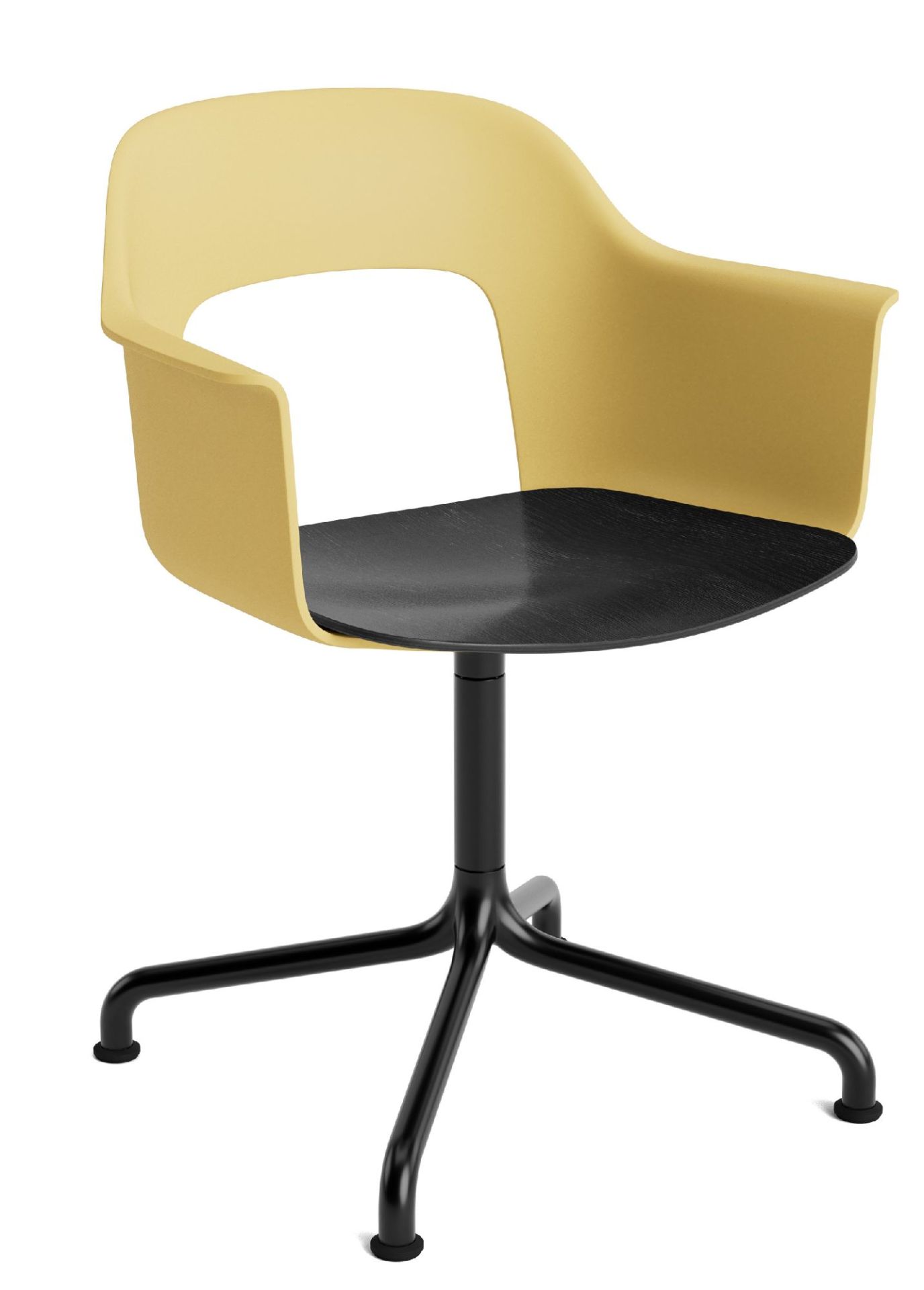 Layout Armchair 252 Fauteuil 4 pieds en étoile Pied pivotant avec base incurvée Hay  