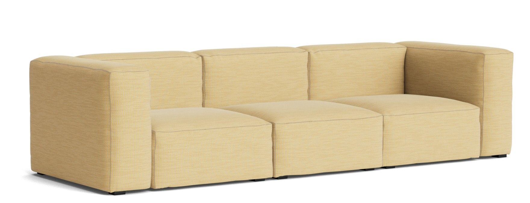 Mags Soft Sofa 3-places Combination 1 Hay Tissu Yuma 833 avec point beige