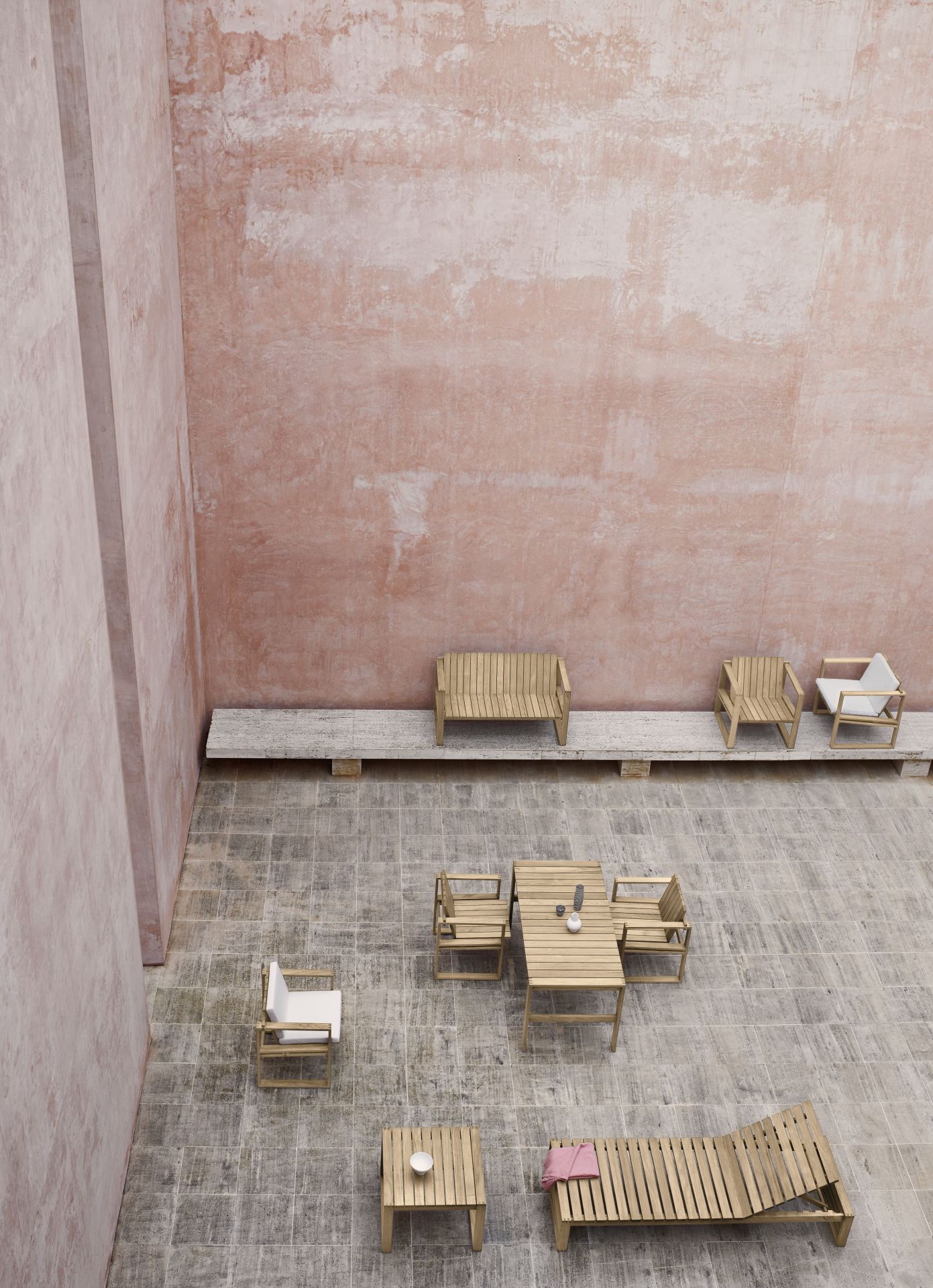 Kjaer chaise longue Outdoor Carl Hansen & Søn