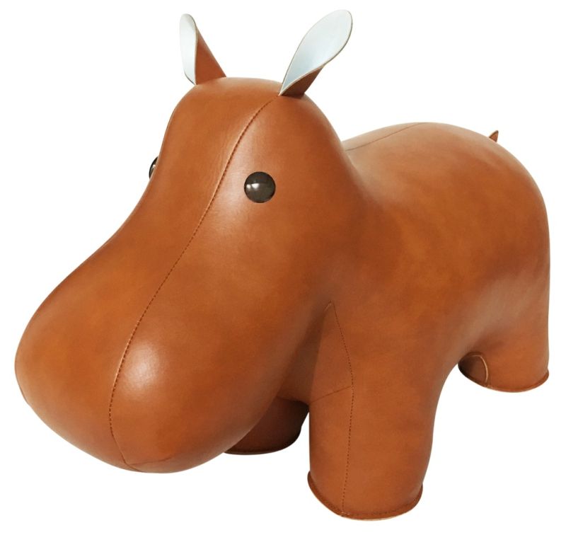 Animal en cuir XXL Butoir de porte Hippo Züny Animal en cuir XXL Butoir de porte Hippo Züny