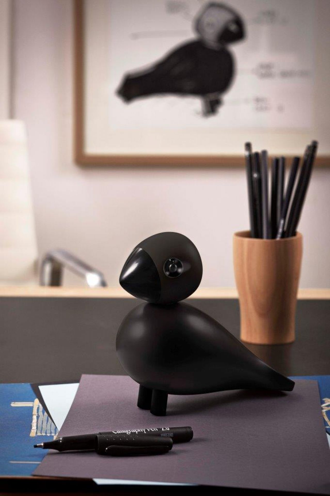 Oiseau chanteur Ravn petite figurine en bois Kay Bojesen OFFRE SPECIALE
