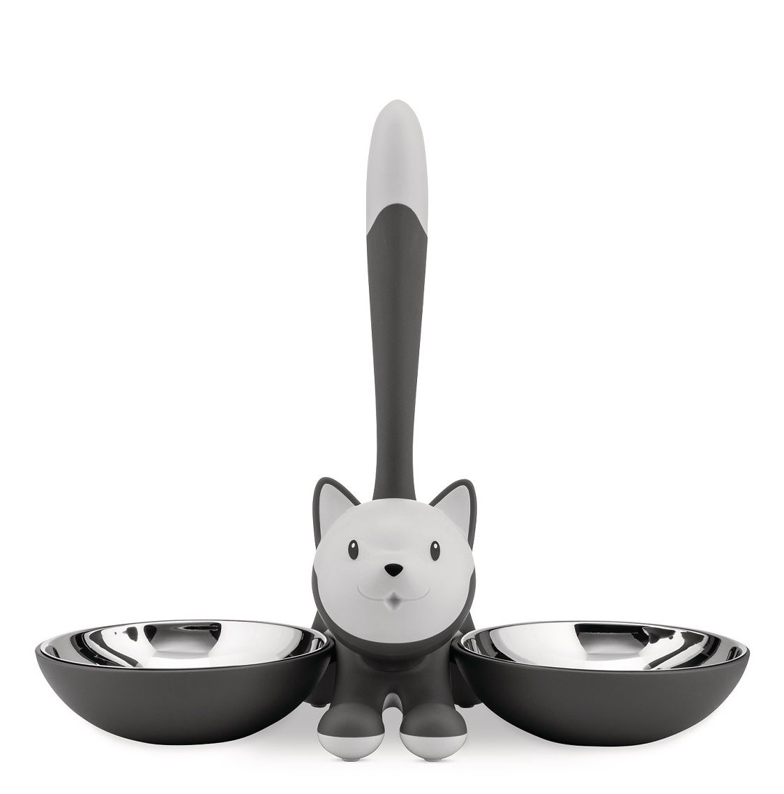 AMMI09 G Tigrito gamelle pour chat gris Alessi 