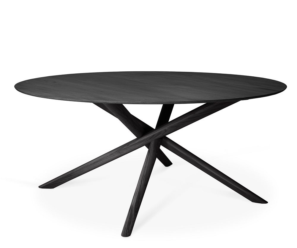 Mikado Table ronde chêne noir Ethnicraft
