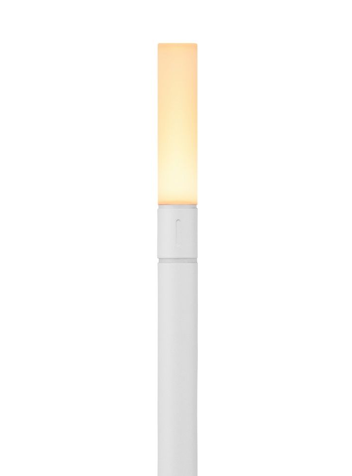 Wick Portable Lampe de batterie / Lampe de table avec USB blanc Graypants