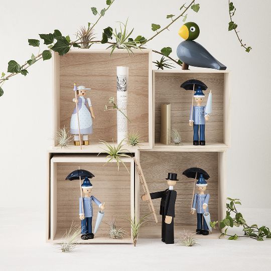 Songbirds Oiseaux chanteurs Figure en bois Rossignol Kay Bojesen