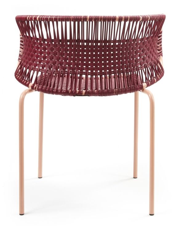 Cielo Stacking Armchair Chaise à accoudoirs empilable Outdoor ames Rouge - Rose sable
