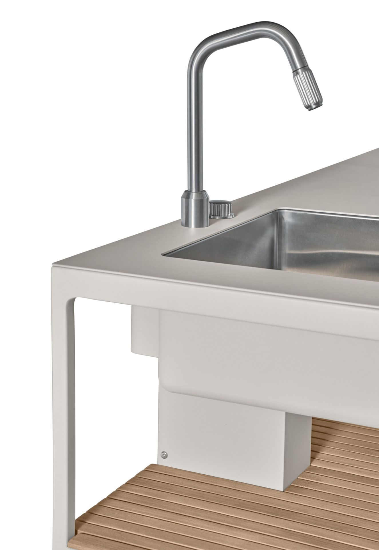 Open-Air Outdoor Kitchen Unit Kitchenette avec évier Vipp