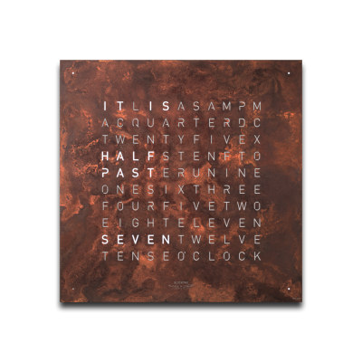 Cache avant pour l'horloge murale Earth 45 Anglais QLOCKTWO