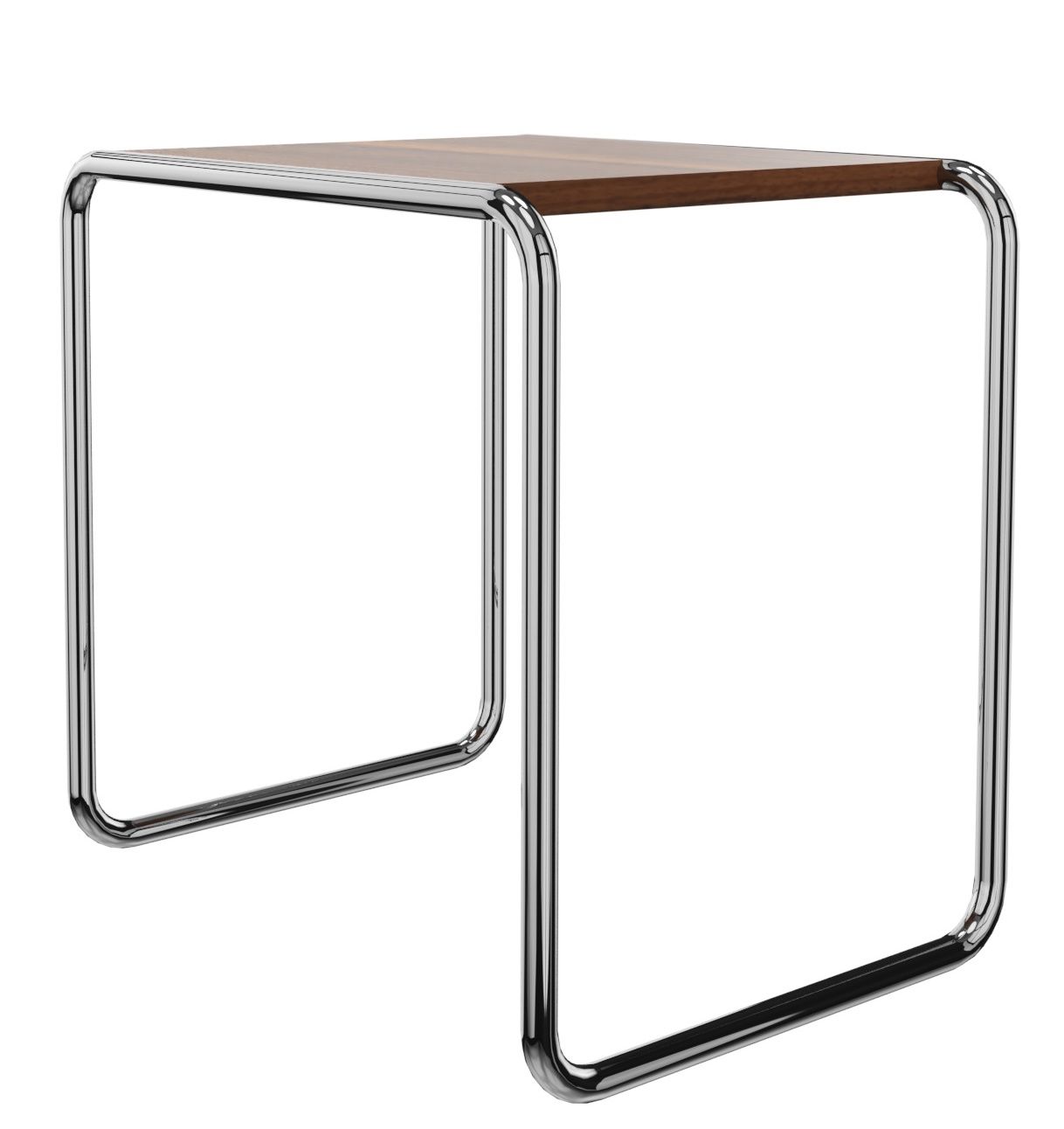 B 9 b Table d'appoint NOISET MASSIF HUILE / CHROME Thonet OFFRE SPECIALE