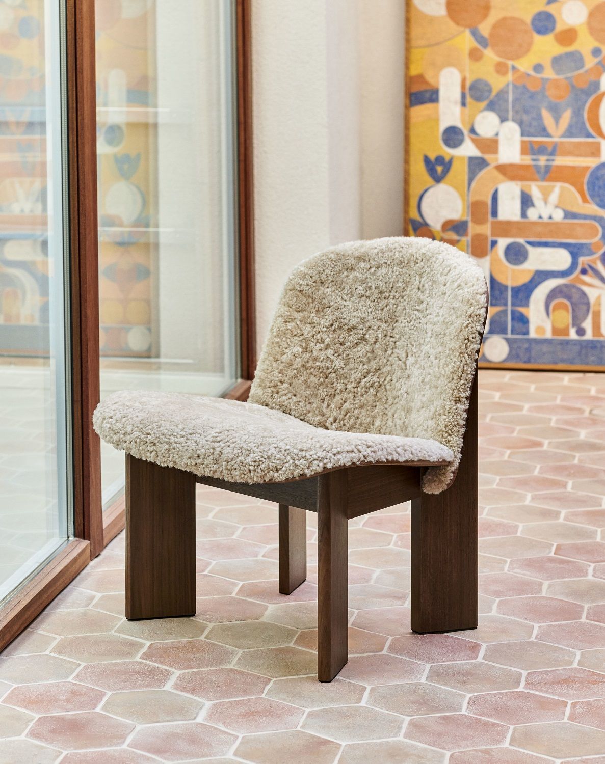 Chisel Lounge Chair fauteuil entièrement rembourré Hay 