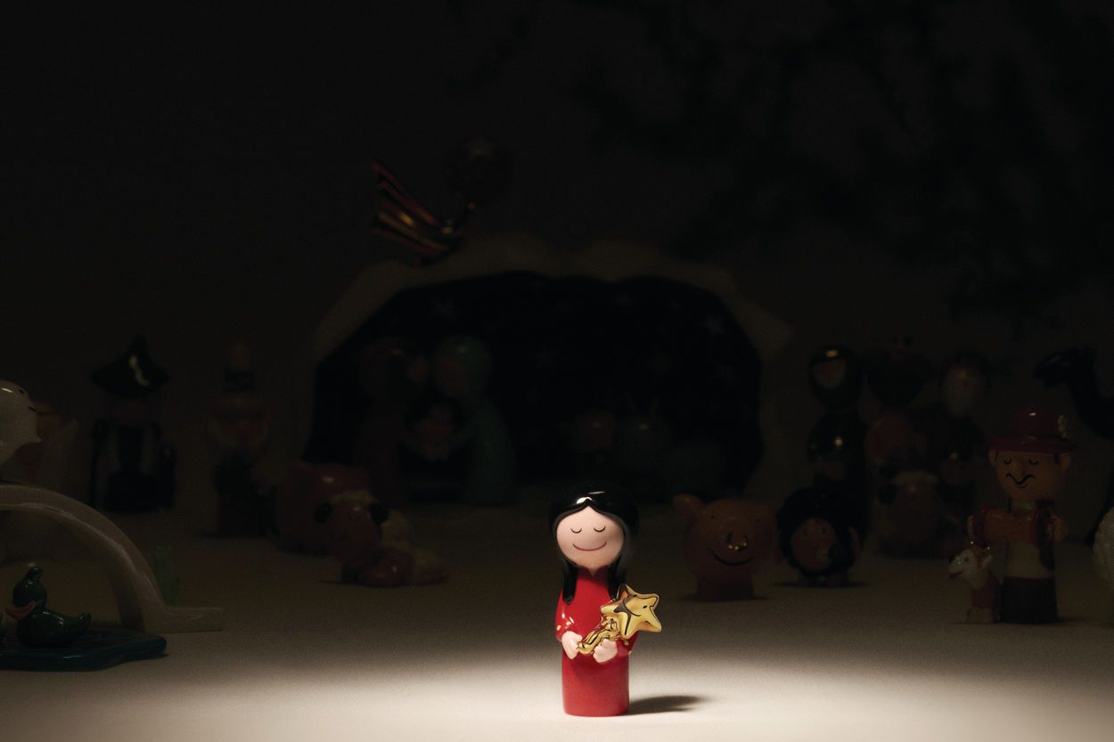 AGJ01 18 Figlio delle stelle figurine en porcelaine Alessi
