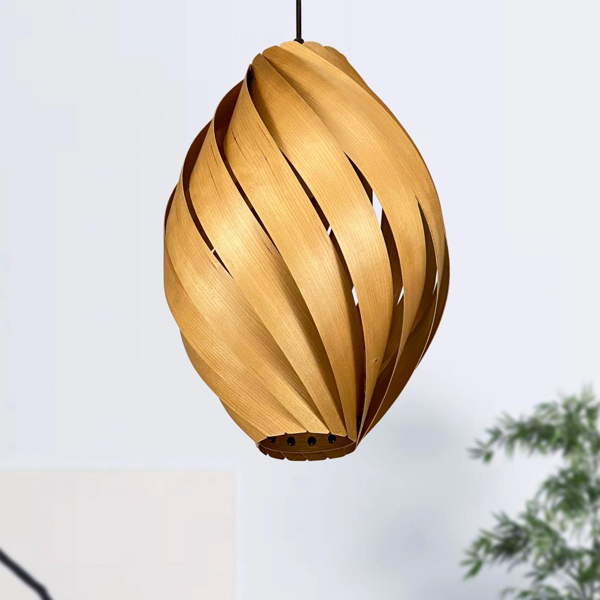 Ardére Lampe à suspendre arrondi Cerisier Gofurnit