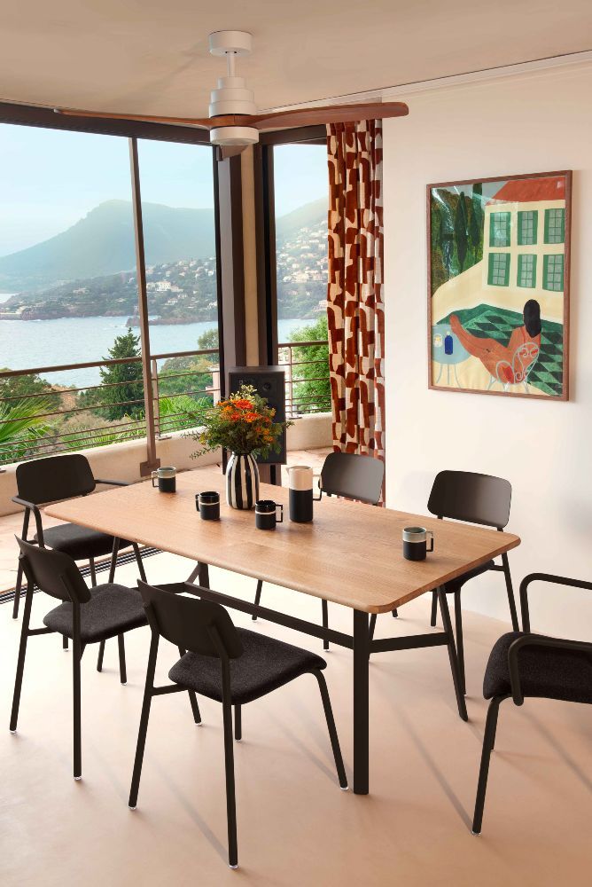 SO'O / SO O Table de salle à manger en chêne 180 × 90 cm Intérieur Fermob