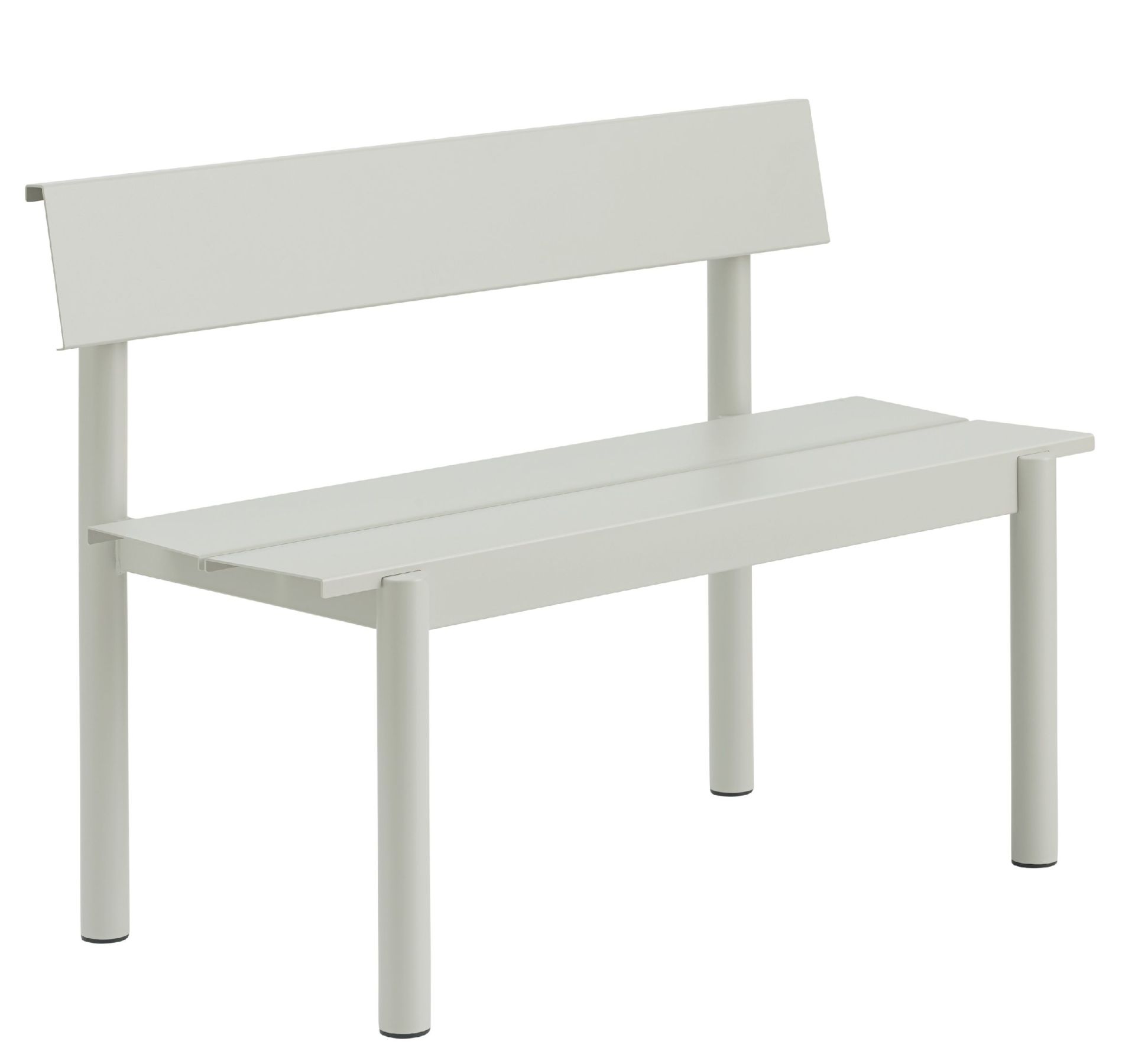 Linear Steel Bench Banc d'extérieur avec dossier 110x34 cm Muuto 