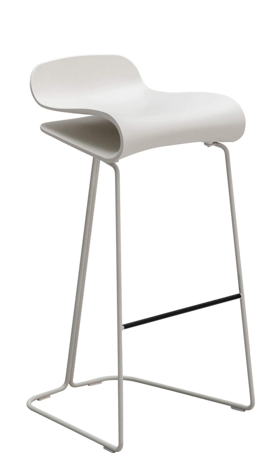 BCN Tabouret de bar avec piètement traîneau Kristalia