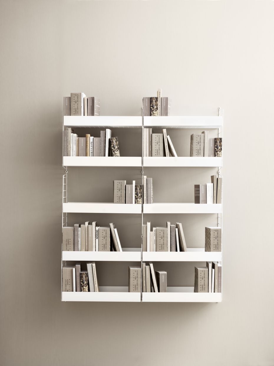 Étagère individuelle en métal bord haut L 58 cm String Furniture    