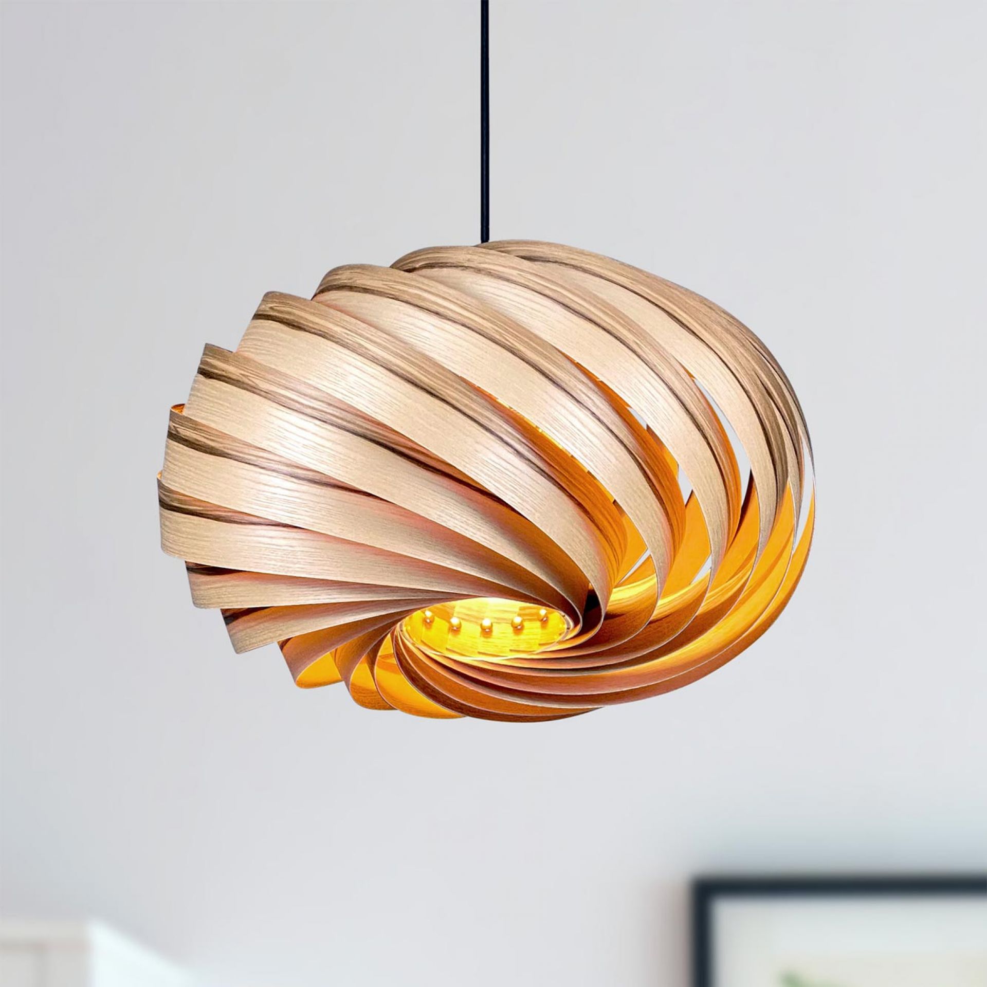 Quiescenta Lampe à suspendre Ø45 cm Frêne Gofurnit