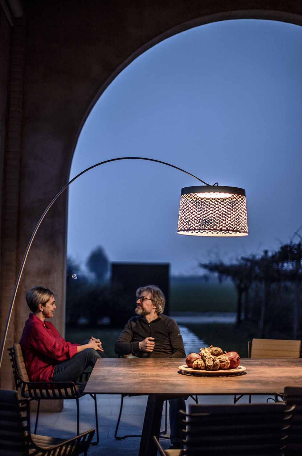 Twiggy Grid Lampadaire carmin Foscarini