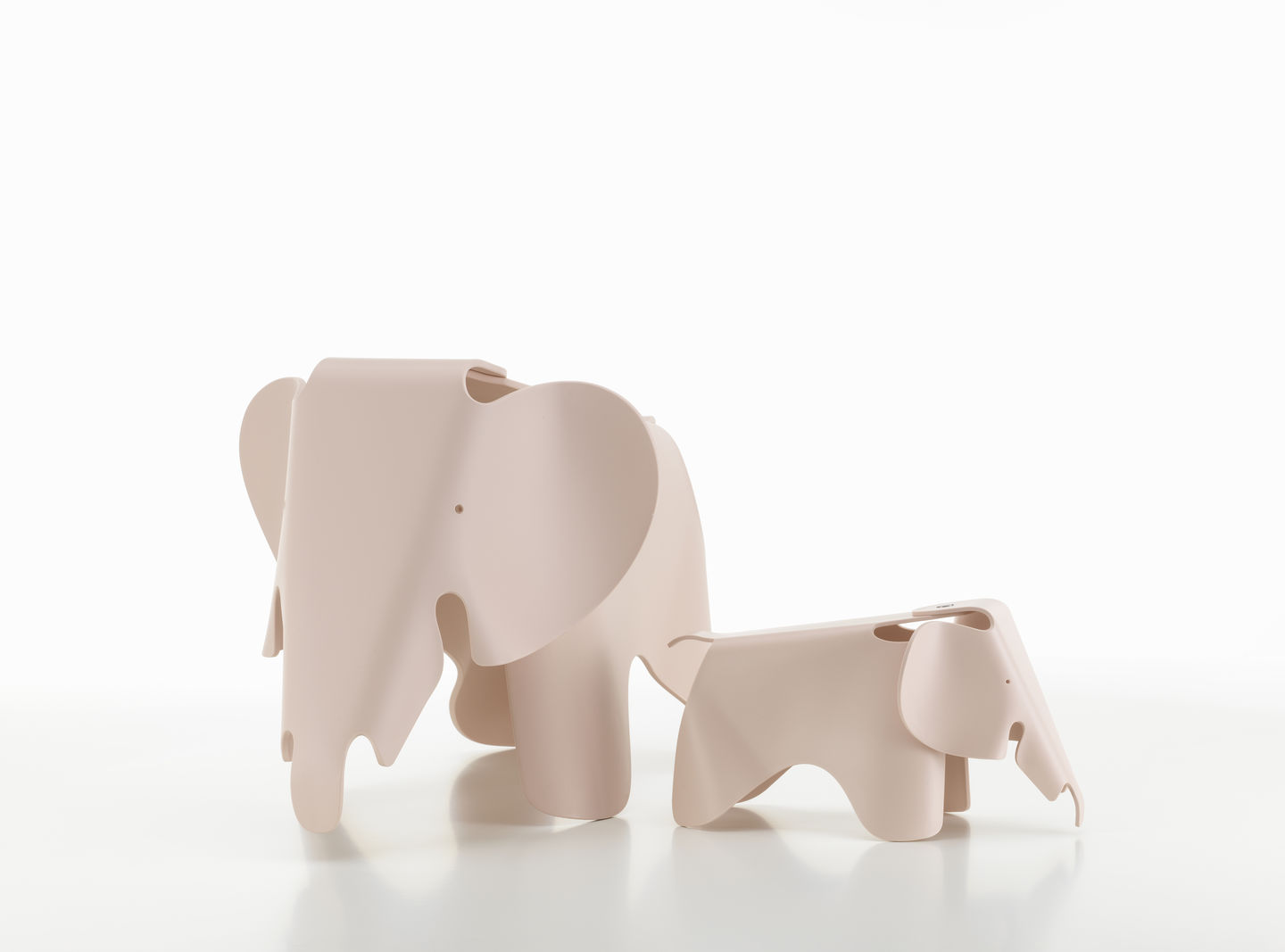 Eames Elephant Tabouret RE Vitra Rose pâle