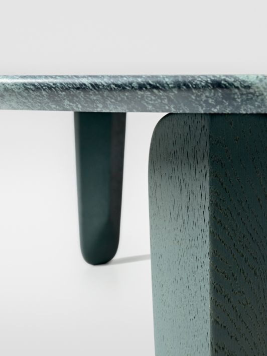 Kuyu Marble Ronde Table basse en marbre Ronde Zeitraum