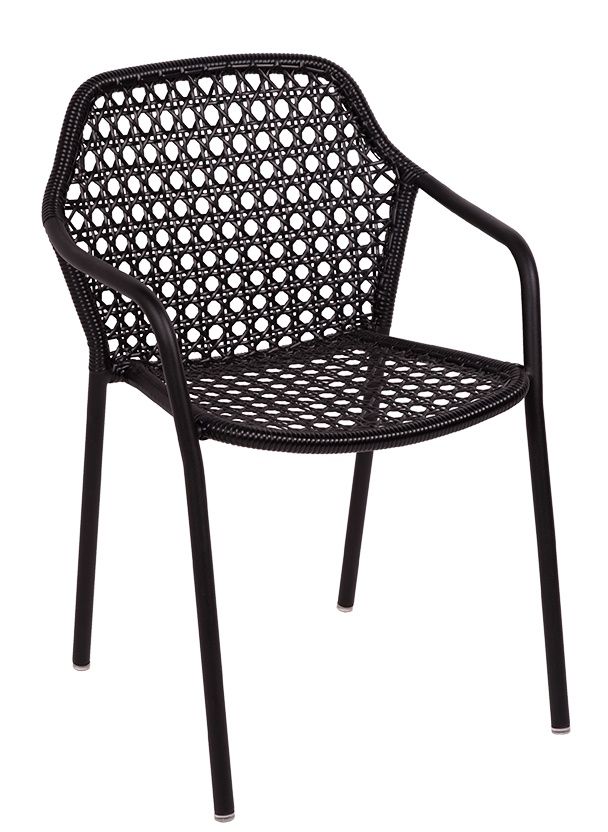 Croisette Bridge Chaise avec accoudoirs Extérieur Fermob