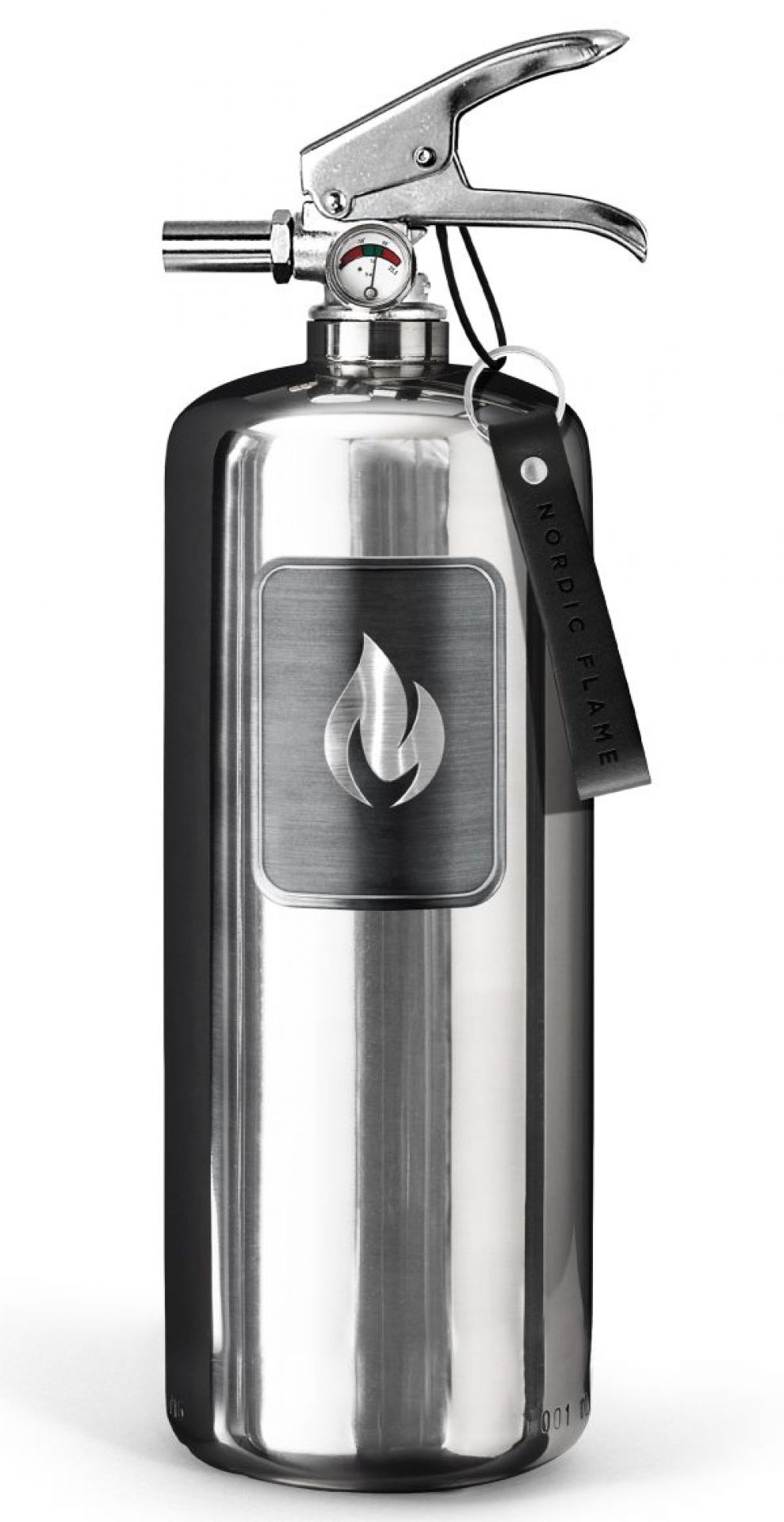Extincteur Steel Edition 2 kg acier inoxydable poli Nordic Flame OFFRE SPECIALE